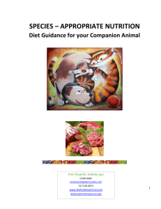 species appropriate nutrition