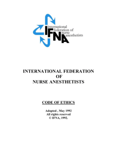 IFNA-Code of ethics - The International Federation of Nurse