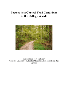 Factors that Control Trail Conditions