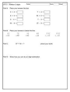MT3.5 Addition 2 -Digits regrouping