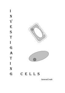 Cell notes - Shawlands Academy