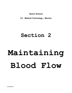 Section 2 ::: Maintaining Blood Flow