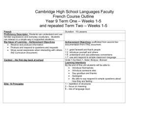 Cambridge High School Languages Faculty