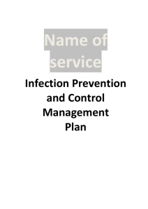 Infection Prevention, Control, and Management