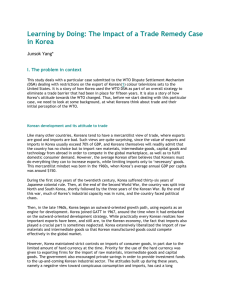 14.WTO Case.Impact of a Trade Remedy Case in Korea