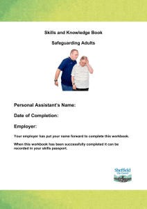 Safeguarding Adults Skills and Knowledge Book