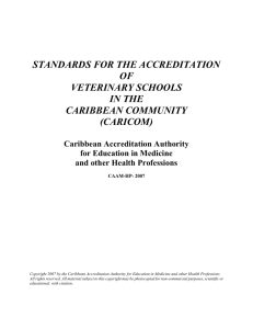 standards for accreditation of veterinary schools - CAAM-HP