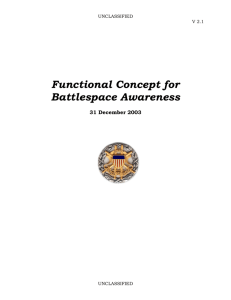 Functional Concepts for Battlespace Awareness