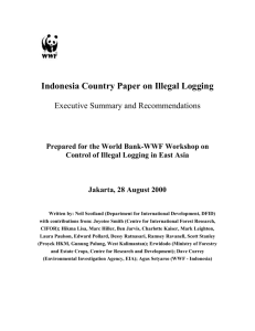 Indonesia Country Paper on Illegal Logging