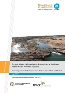 Groundwater Interactions in the Lower Fitzroy River, Western