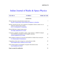Indian Journal of Radio & Space Physics