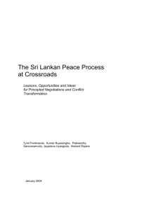 The Sri Lankan Peace Process