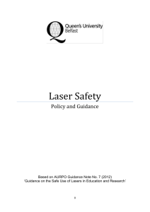 Laser Safety Policy and Guidance