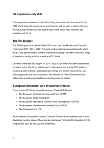 EU Supplement July 2014 - Citizens Information Board