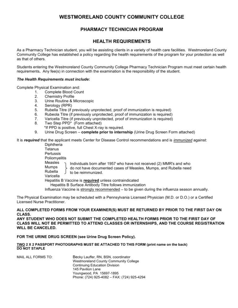 WESTMORELAND COUNTY COMMUNITY COLLEGE WESTMORELAND COUNTY COMMUNITY COLLEGE