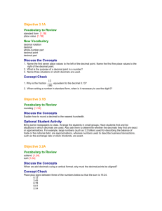 Decimals