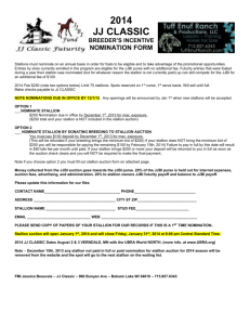 jj classic breeder`s incentive 2007 stallion nomination form