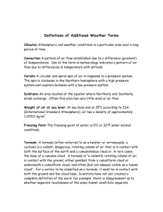 Definitions of Additional Weather Terms