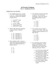 Princeton 2012/Barron 4th ed. AP Practice Problems Unit 12