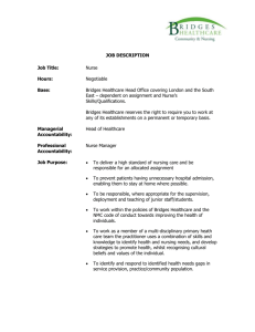 Job Description - Bridges HealthCare