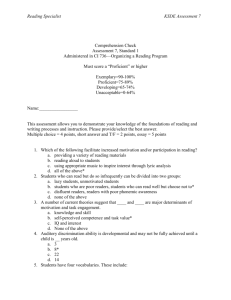 Comprehension Check (Assessment 1)