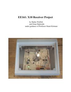 EE161: X10 Receiver Project