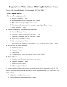 Integrated Course Outline of Record (COR) Template