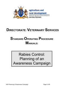 Planning a Rabies Awareness Campaign