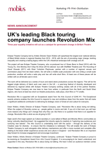 UK`s leading Black touring company launches Revolution Mix