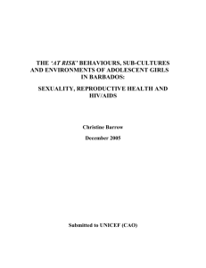 HIV AIDS – UNICEF Report Title Page