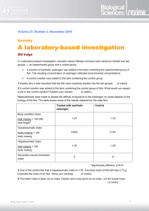 Activity: Lab-based investigation