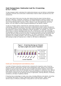 Cost Comparison: Instructor-Led Vs