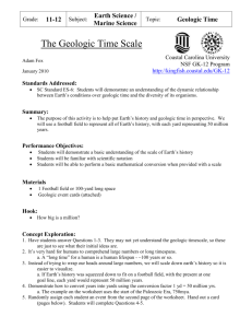 Geologic Timeline Activity
