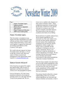 Cromarty Firth Fisheries Newsletter Winter 2009