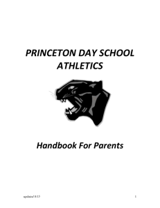 PDS Athletics: Parent Handbook