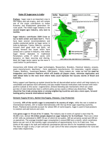 sugarcaneindustry-india - Food and Agriculture Organization of