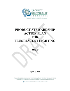 Draft Product Stewardship Fluorescent Lighting Action Plan