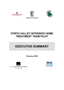 forth valley intensive home treatment team pilot