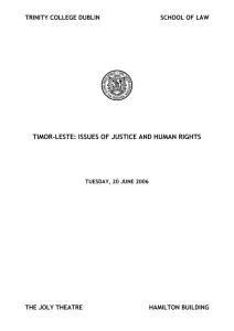 The Constitution of Timor Leste