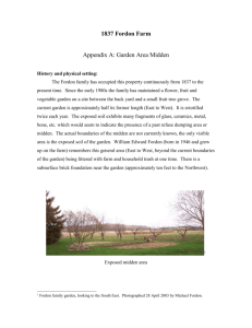 Archaeological Report on 1837 Farm Midden