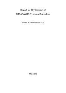 Thailand Annual Country Reports - Severe Weather Information