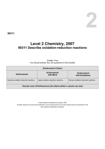 L2 Chemistry (90311) 2007