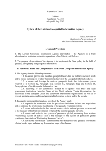 Republic of Latvia Cabinet Regulation No. 384 Adopted 9 July 2013