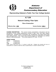 ILT 238 Network Cabling - Fiber Optic