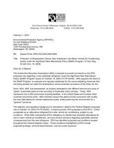 Automotive Recyclers Association Re: Docket ID No. EPA-HQ