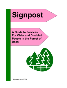 Signpost - Forest of Dean District Council