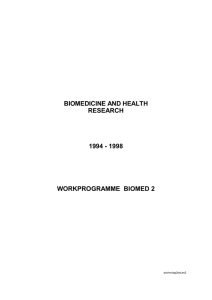 BIOMEDICINE AND HEALTH RESEARCH 1994