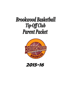 Parent Packet - Official Home of Brookwood Basketball