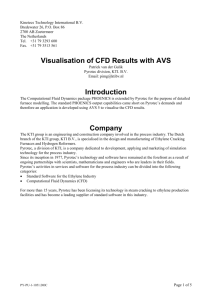 Visualisation of CFD Results with AVS