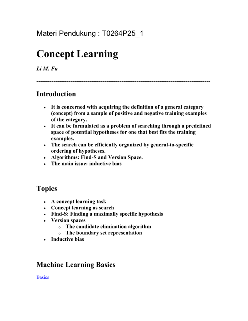 Find-S Algorithm In Machine Learning: Concept Learning